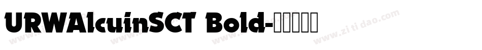 URWAlcuinSCT Bold字体转换
